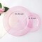 Rose Gold Pink Plastic Plates with Pink Plastic Silverware include 40 Dinner & Salad Plates, 40Forks, 40 Knives, 40 Spoons for Wedding/Party/Valentine's Day